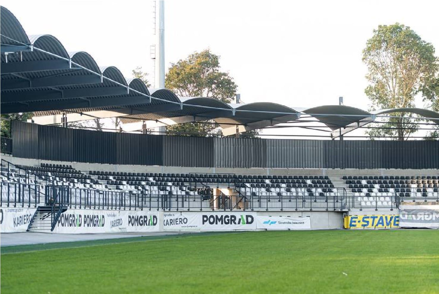 Prenovljeni stadion Fazanerija z novo severozahodno tribuno