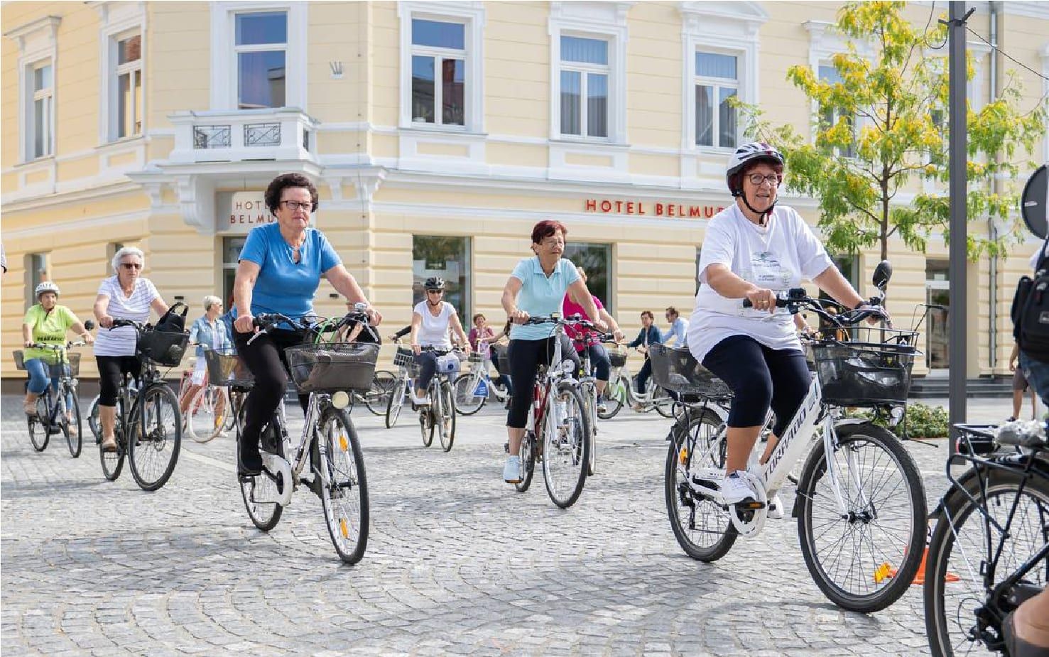 Mestno središče z urejenimi površinami, prijaznimi za kolesarje in pešce